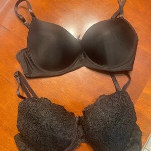 Smart & Sexy Black Push-Up Bras Intimates